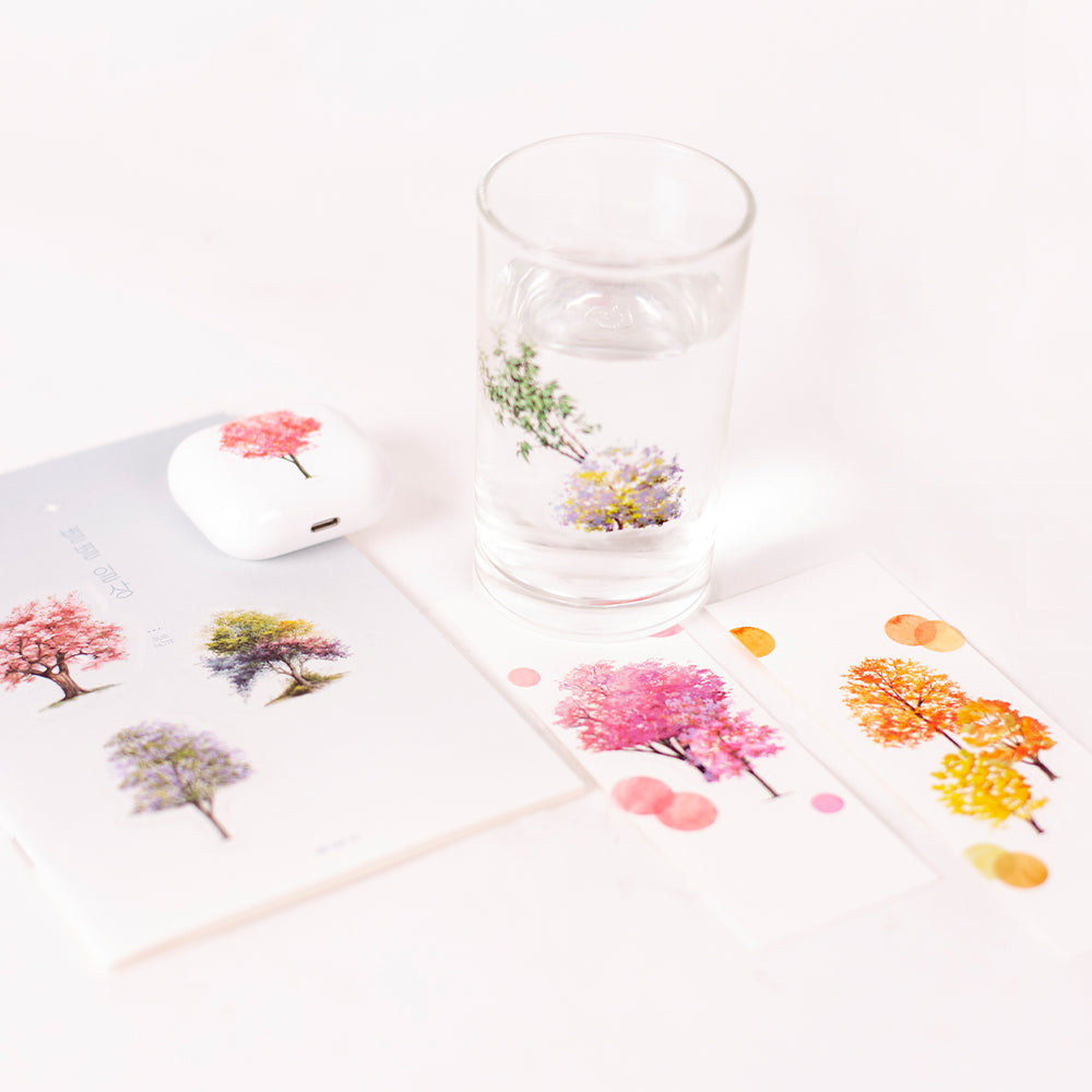 Forest Stickers - Pink Trees