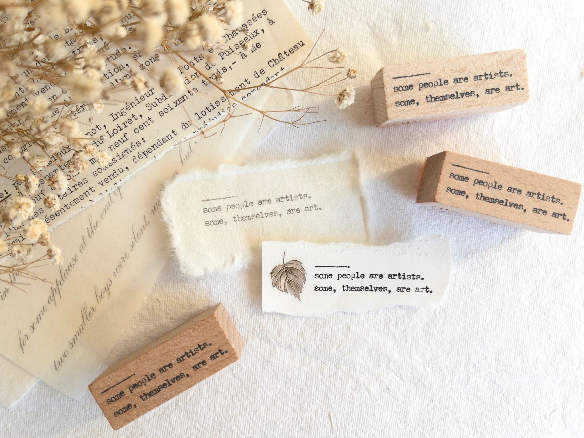 Some People Are Artists Rubber Stamp