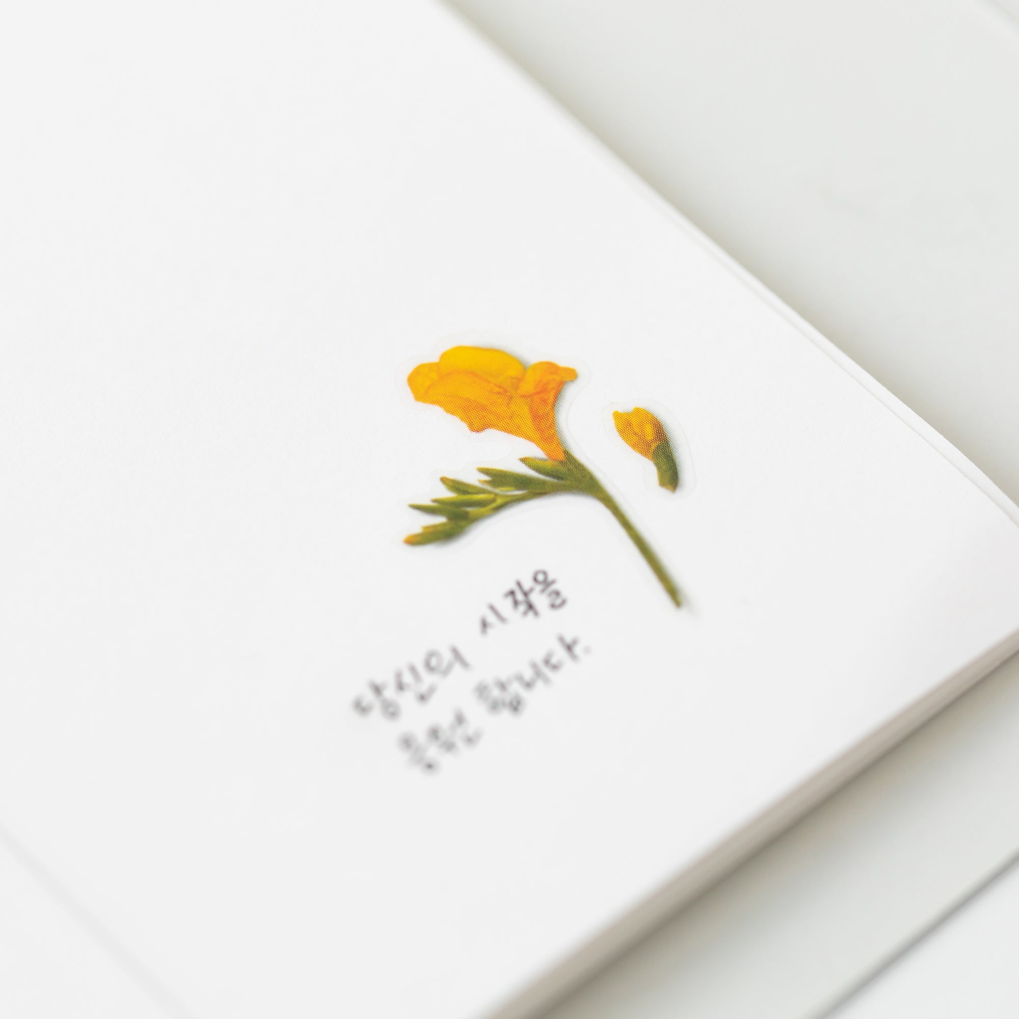 Freesia Pressed Flower Stickers