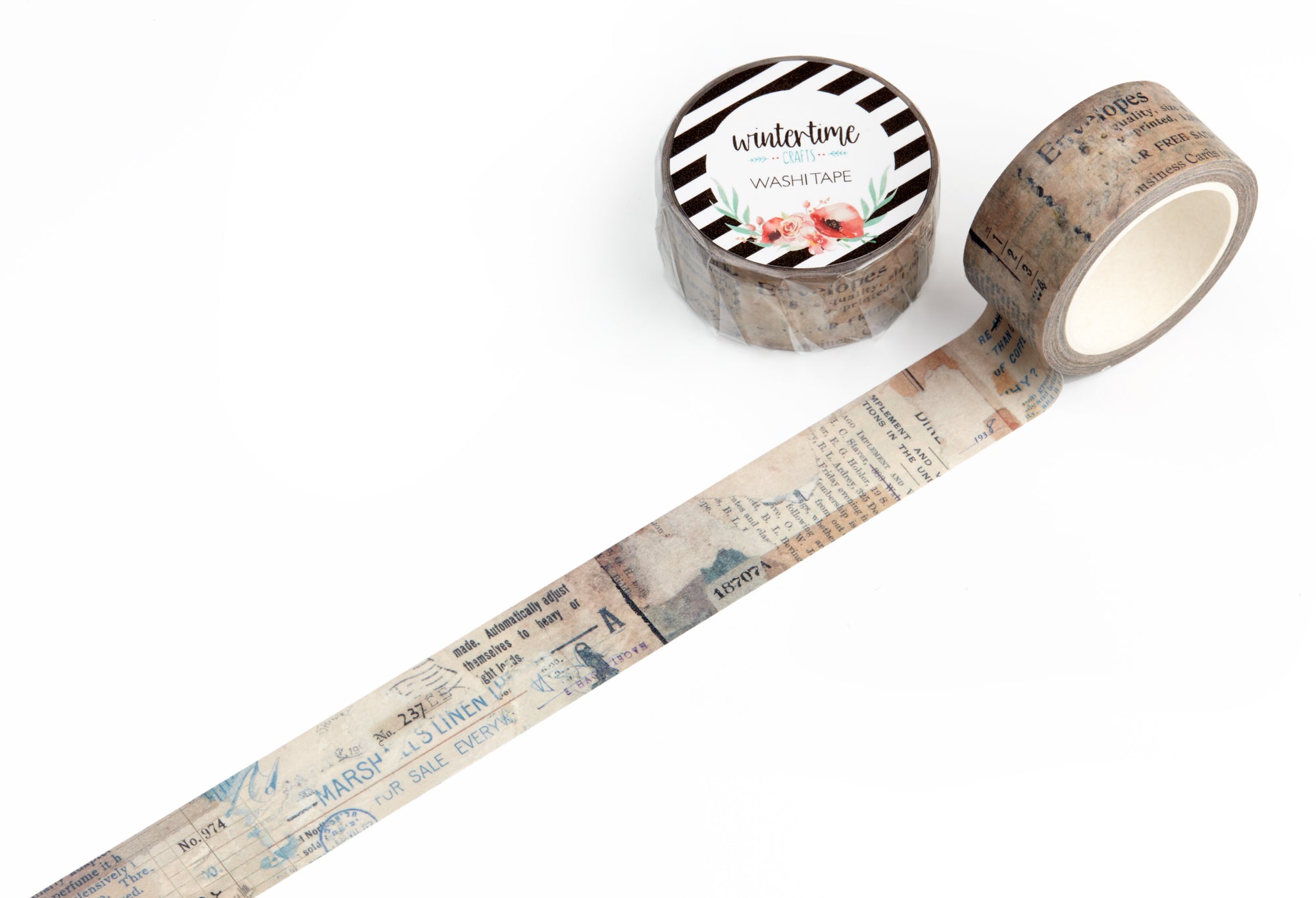 Retro collage washi tape