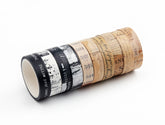 Retro slim 10mm washi tape designs