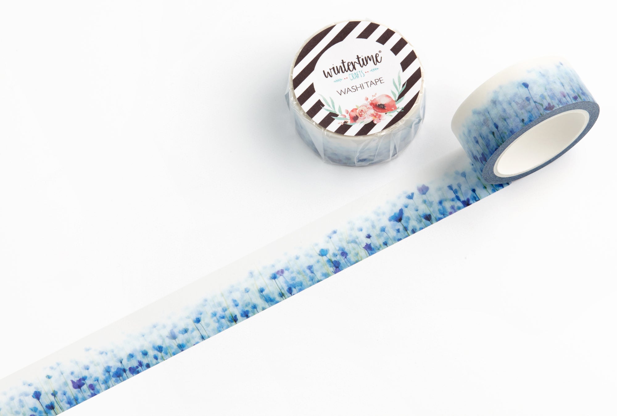 Field of blue wildflowers washi tape