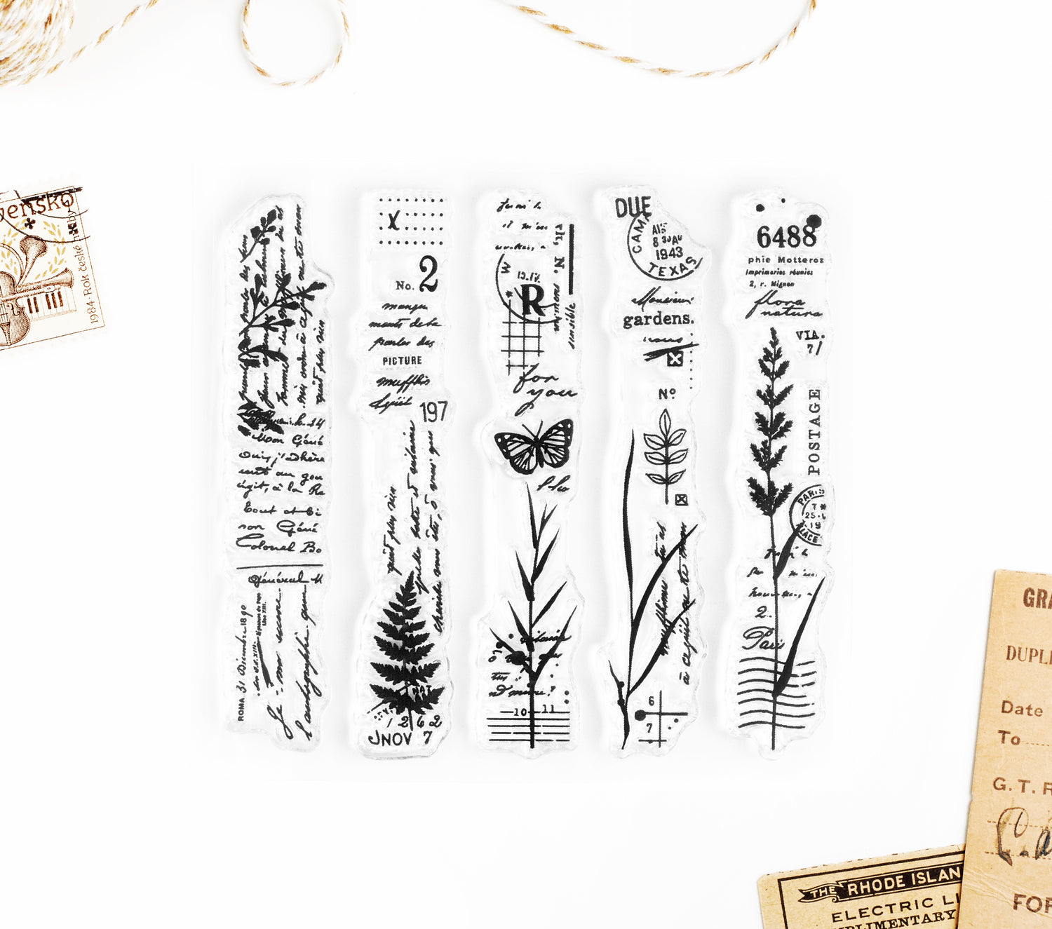 Beautiful Gardens slim clear stamps