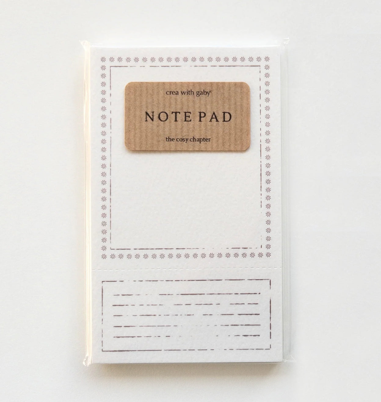 Note pad with &