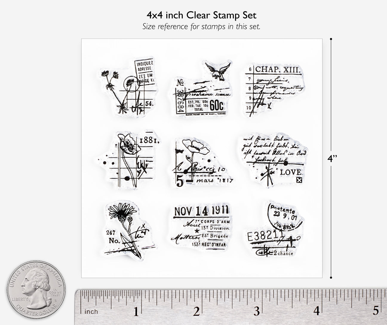 Deco 9 Clear Stamps