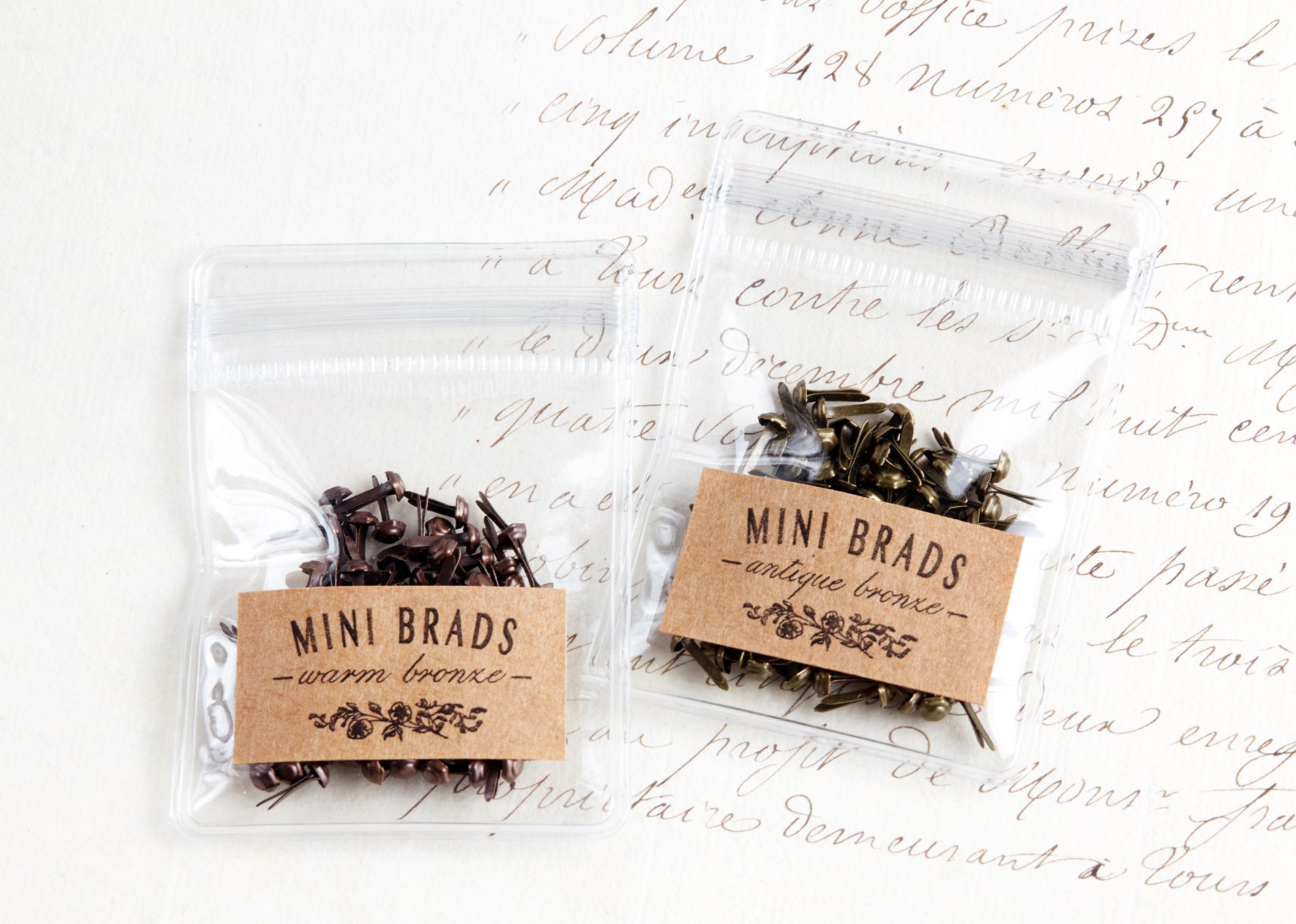 Mini Hexagon Metal Brads