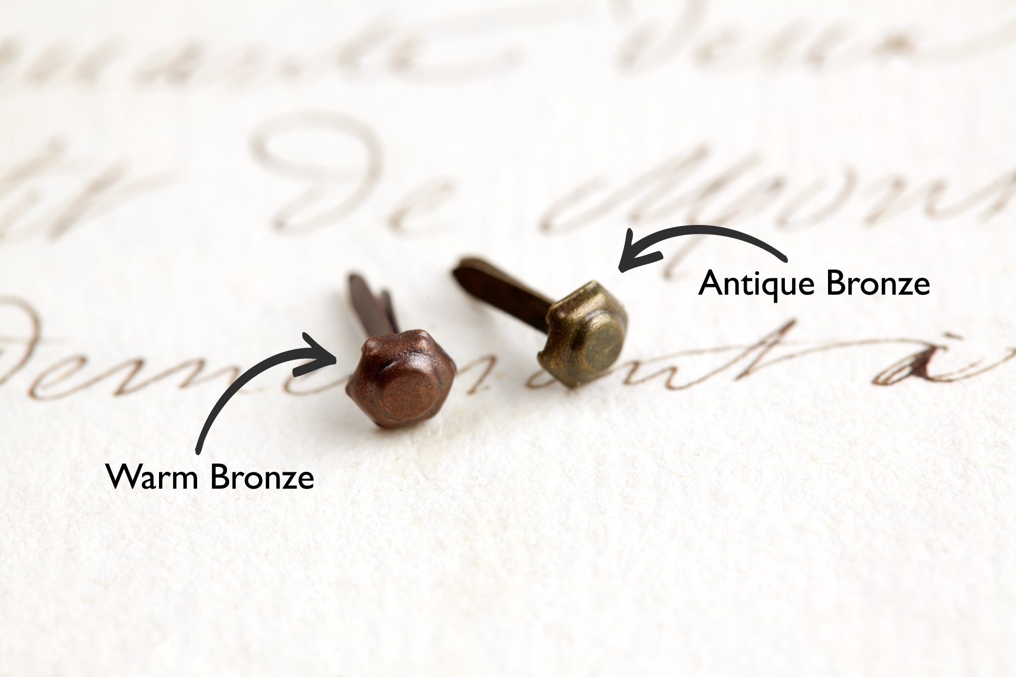 Mini Hexagon Metal Brads