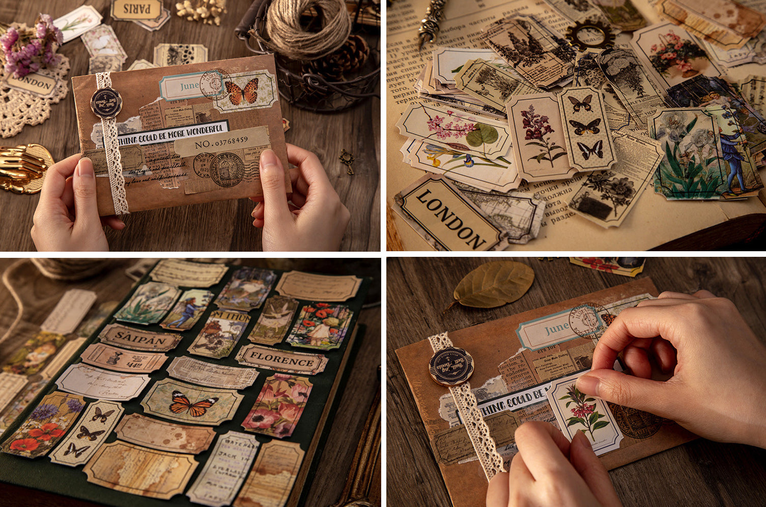 Retro Ticket Stickers