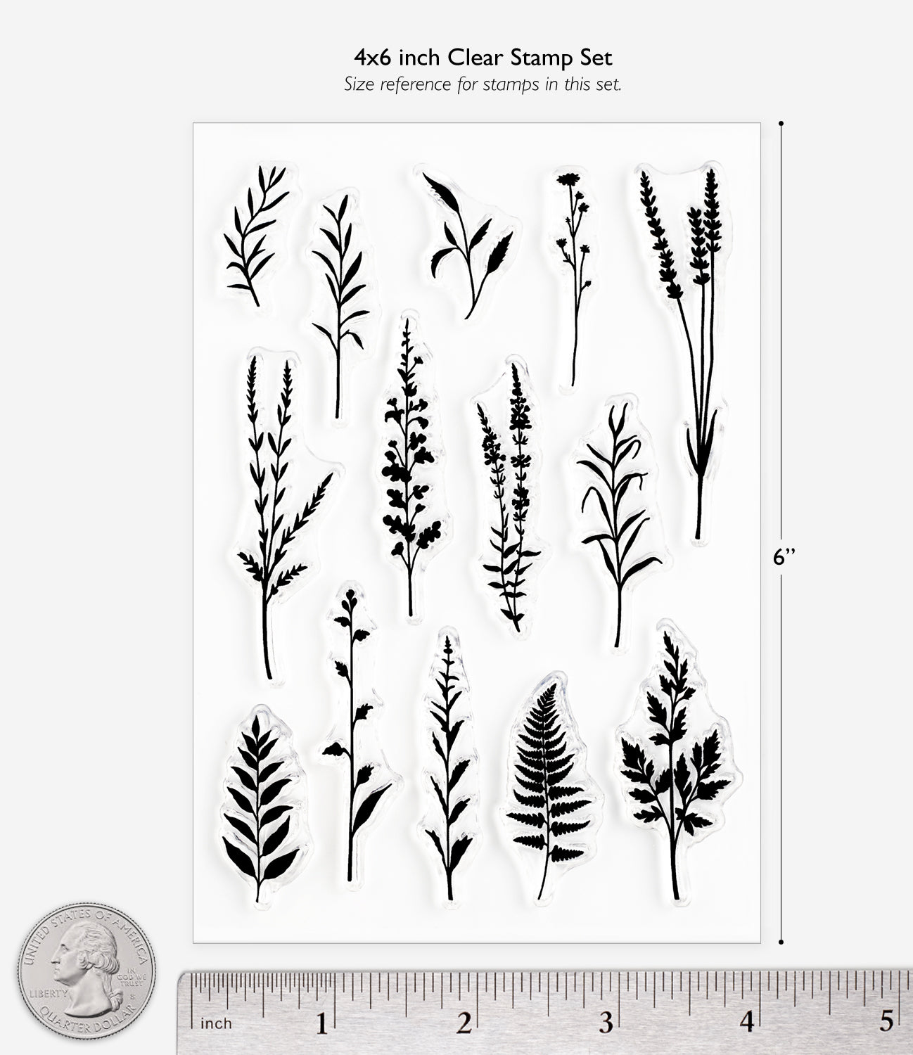 Plant Silhouettes Clear Stamps