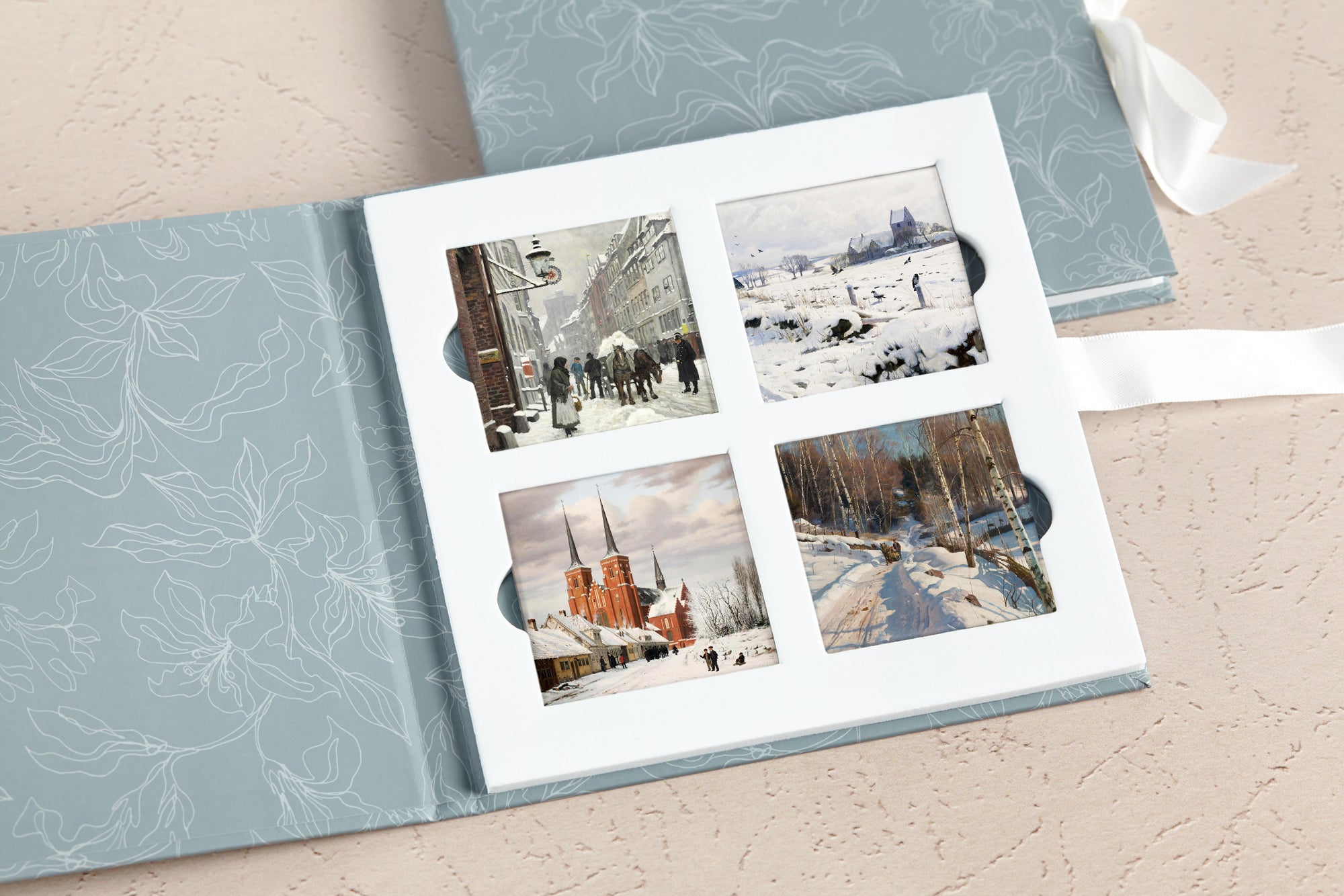 Winter in Scandinavia Art Fridge Magnets