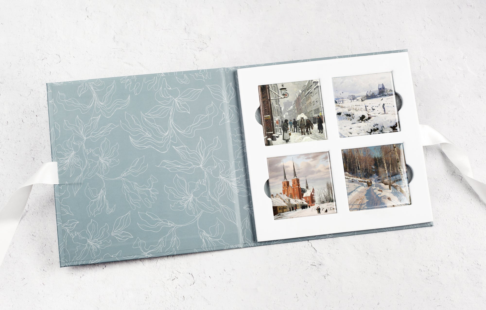 Winter in Scandinavia Art Fridge Magnets