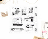 Distressed vintage stamp set