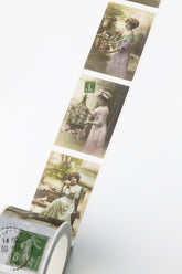 Beautiful ladies with doves tape