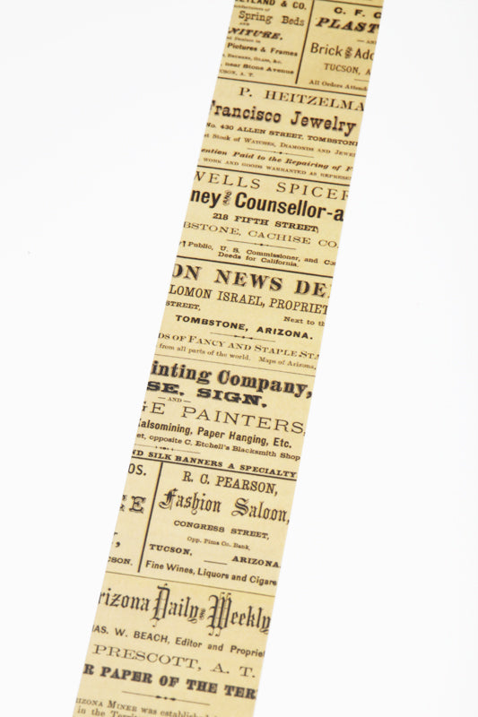 Business directory vintage style tape