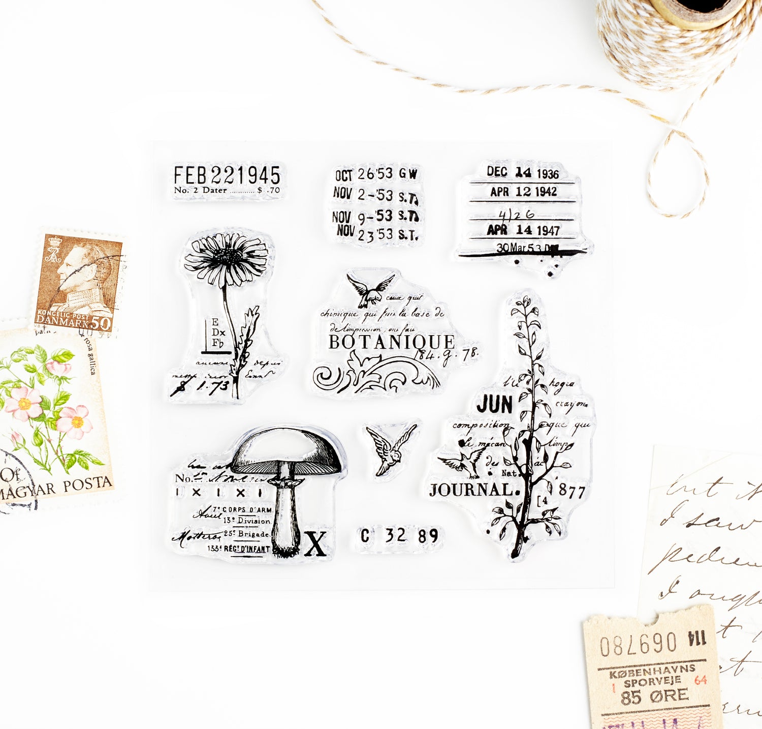 Botanique clear stamp set