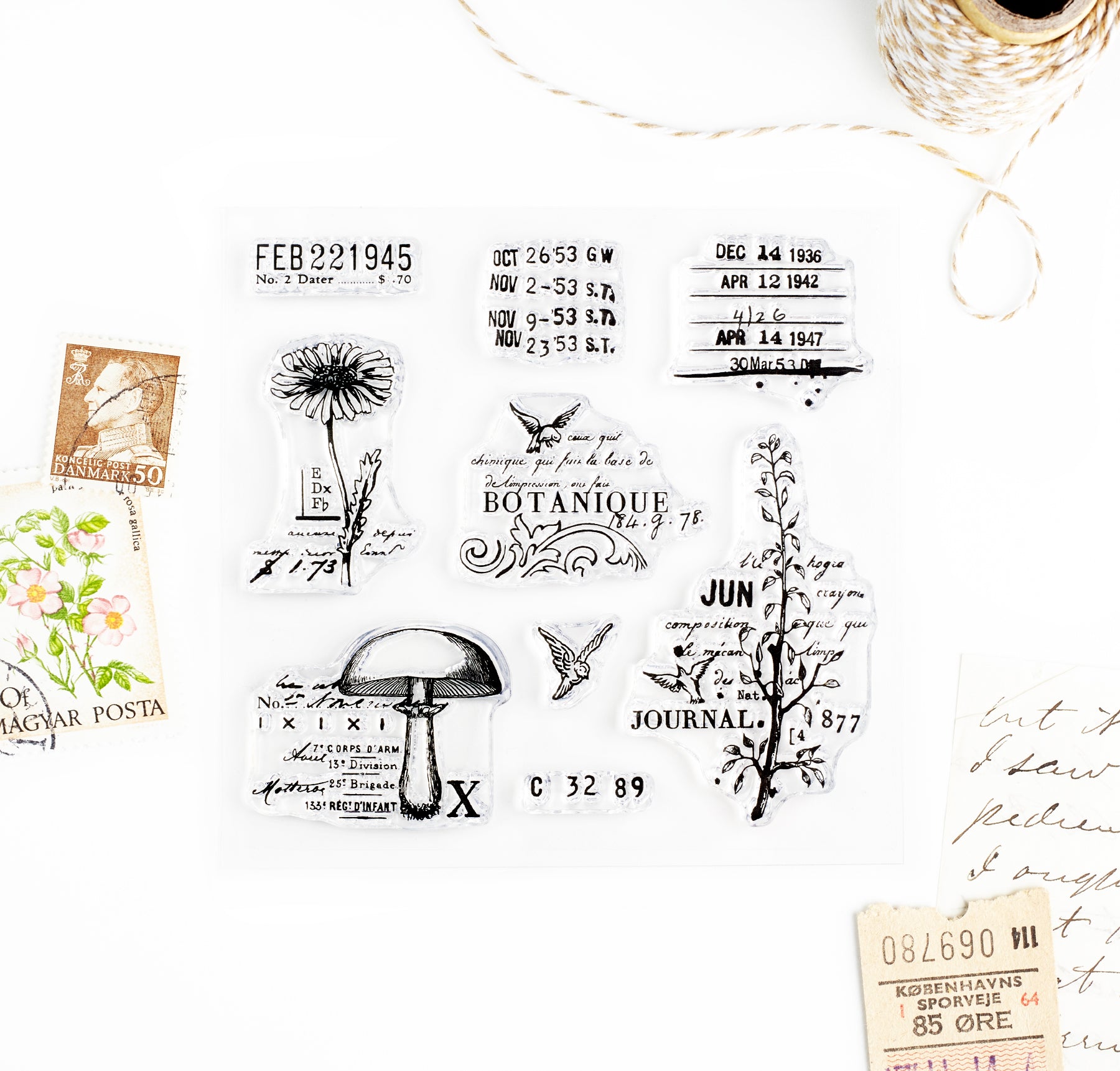 Botanique clear stamp set