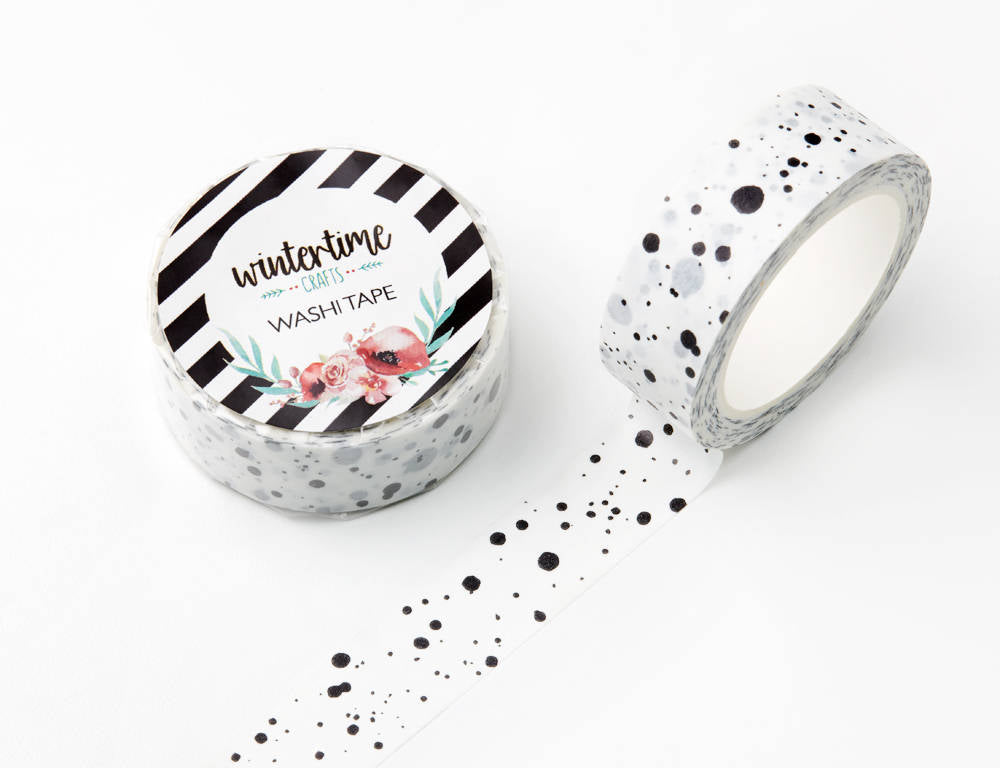 Ink Splatter Washi Tape by Wintertime Crafts