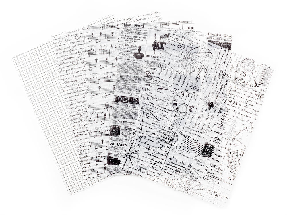 Printed Vellum Sheets