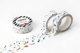 Ink Splatter and Feather Washi Tapes by Wintertime Crafts