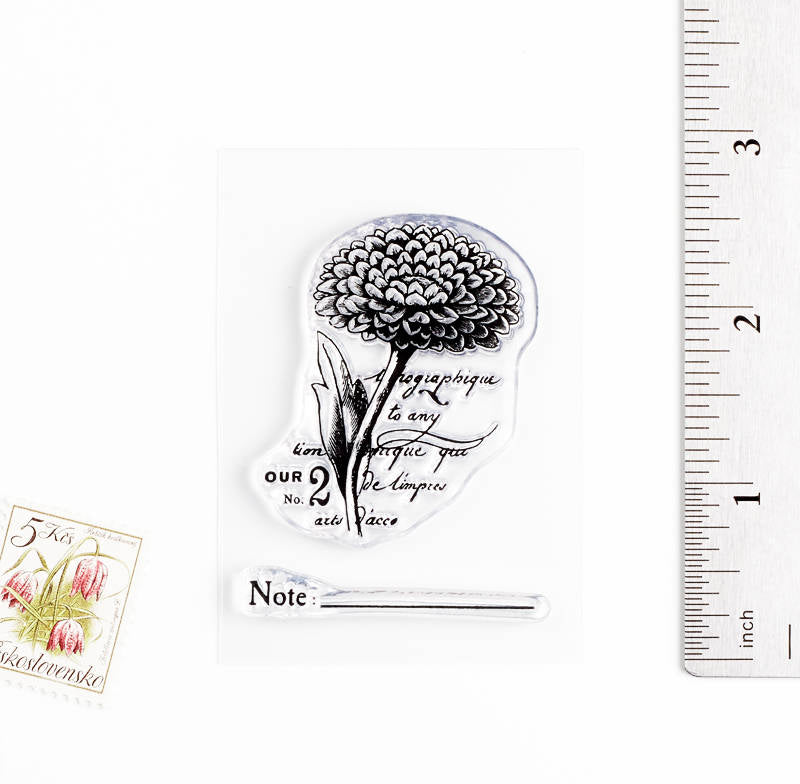 Floral note size chart