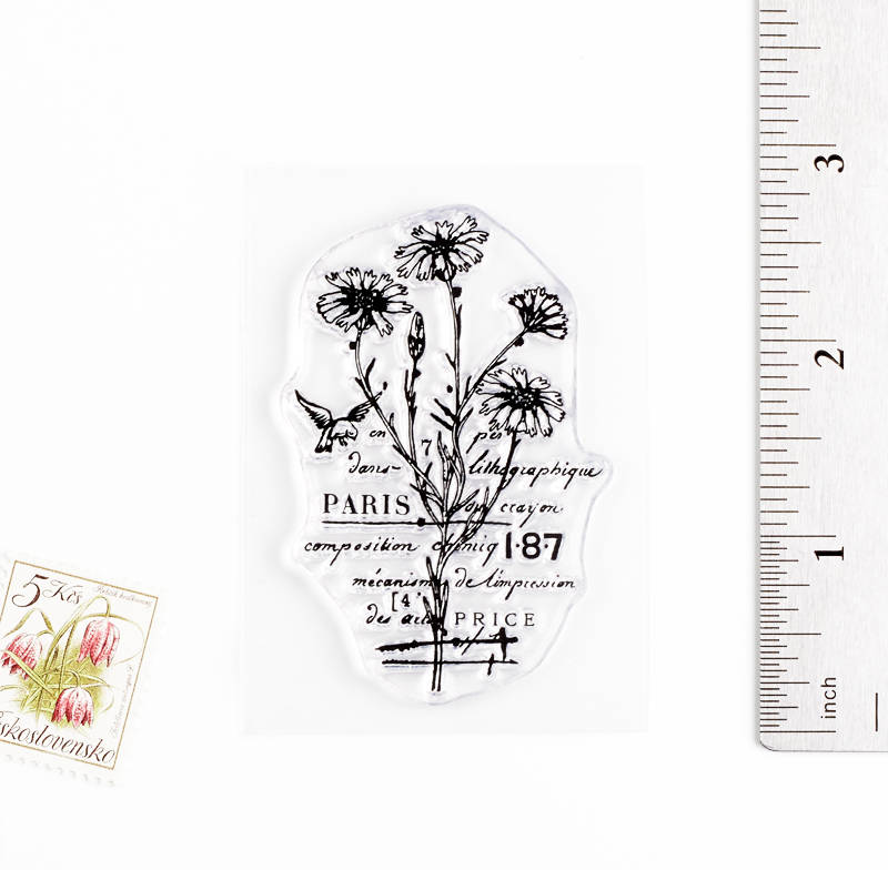 Floral stamp size chart