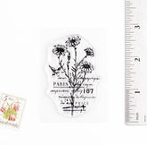 Floral stamp size chart