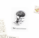 Floral note stamp set