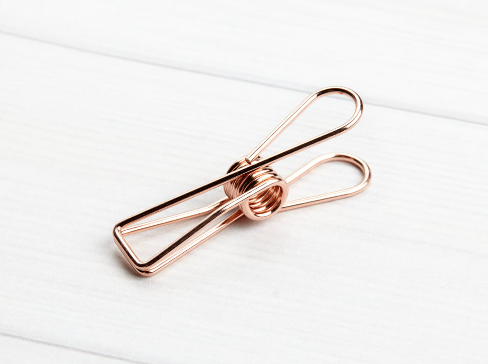 Rose Gold Fishtail Paper Clip