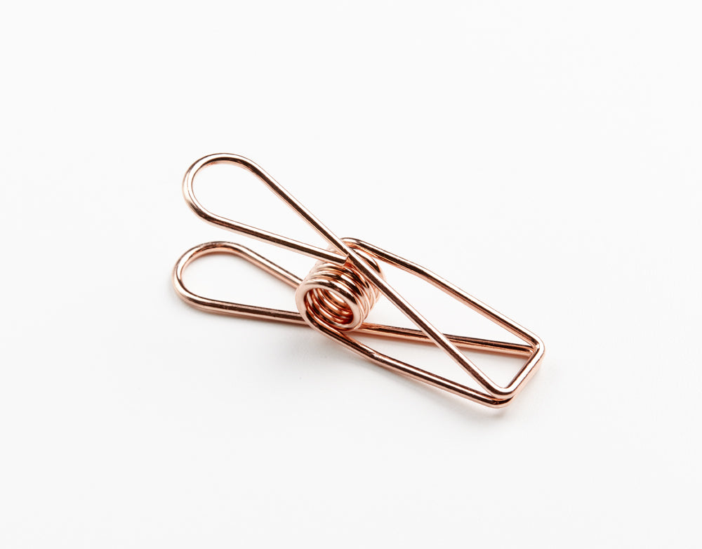 Rose Gold Fishtail Paper Clip