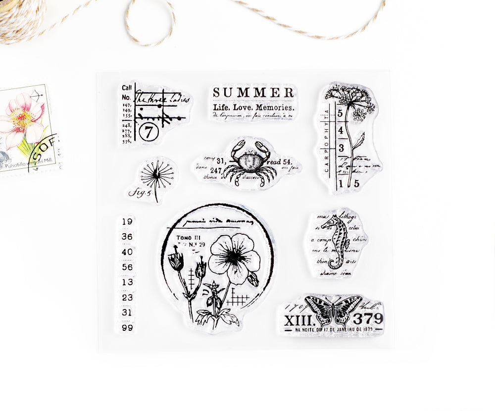 Summer clear stamp set