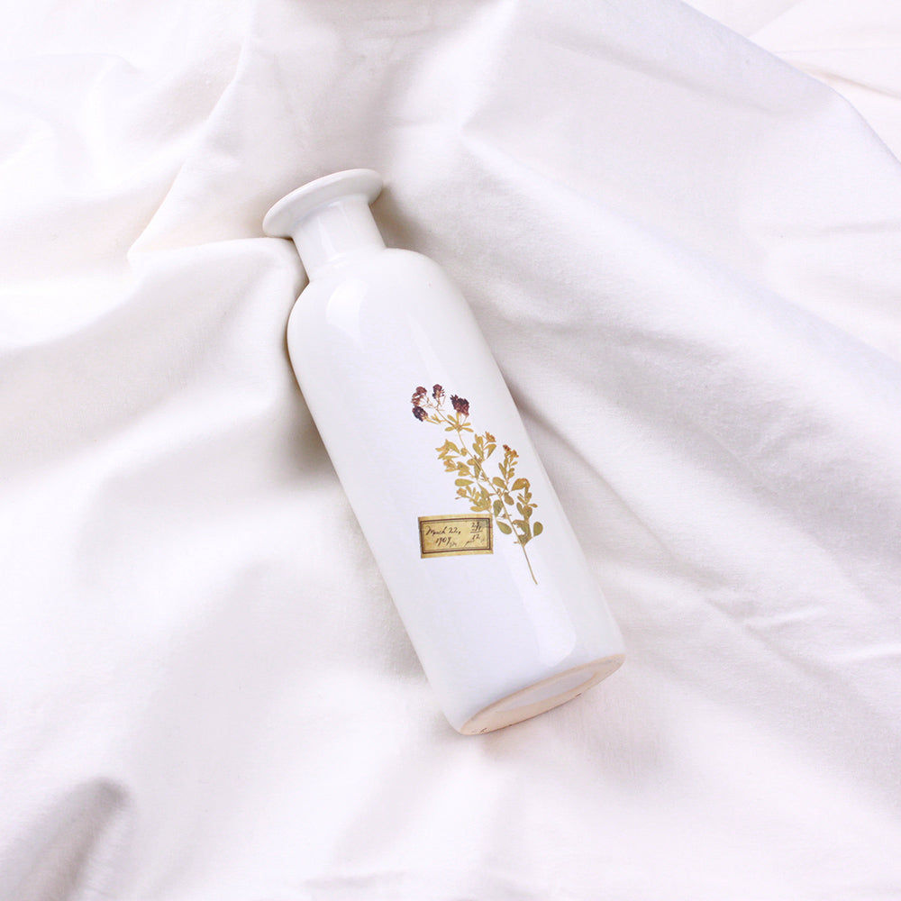 Green Rub-on Stickers with Linen Fabric