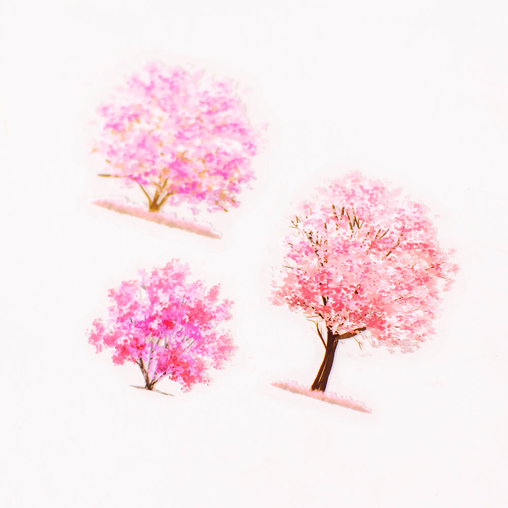 Forest Stickers - Pink Trees
