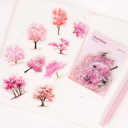 Forest Stickers - Pink Trees