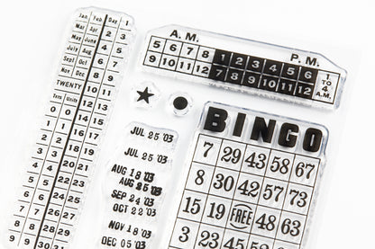 Journal Digits Clear Stamps