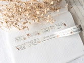 Decorative washi tape with vintage details and flowers