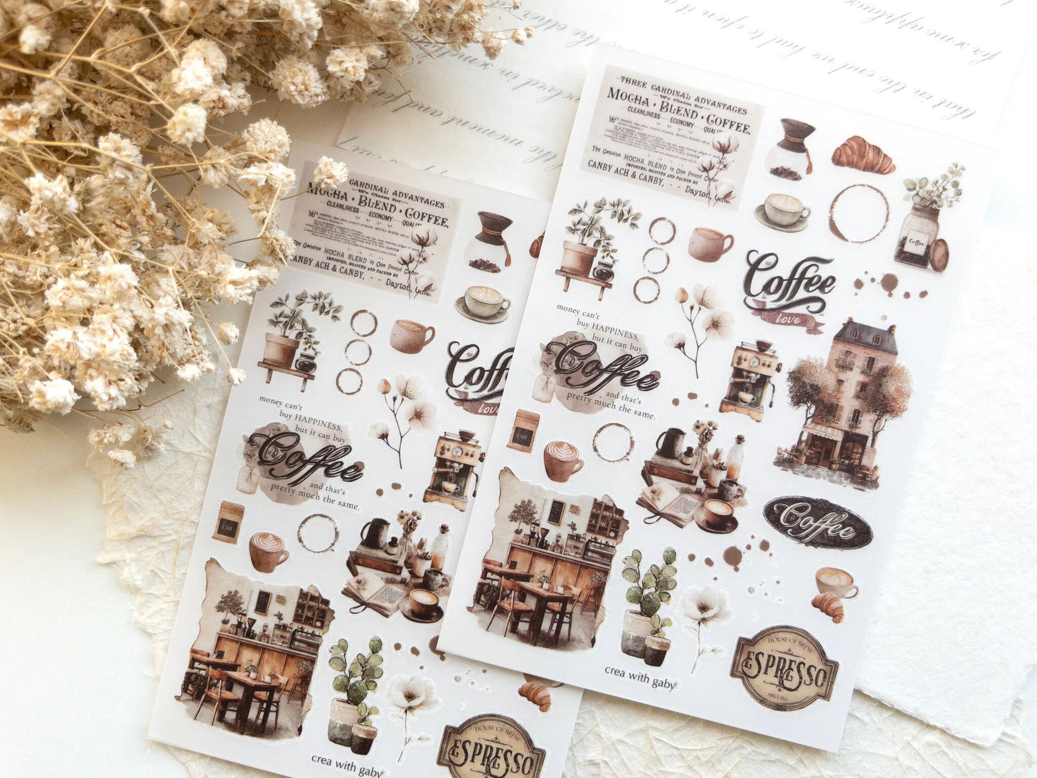 Rustic Roast Rub-On Stickers