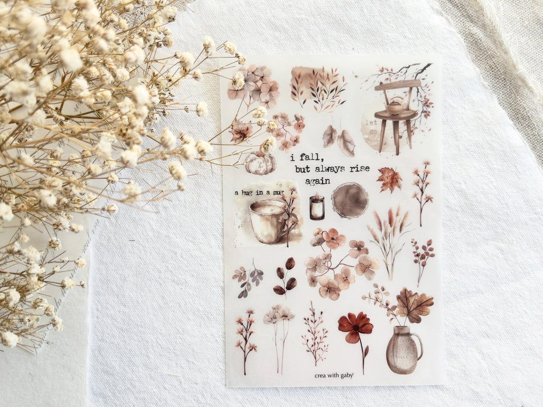 Autumn Deco Rub-On Stickers