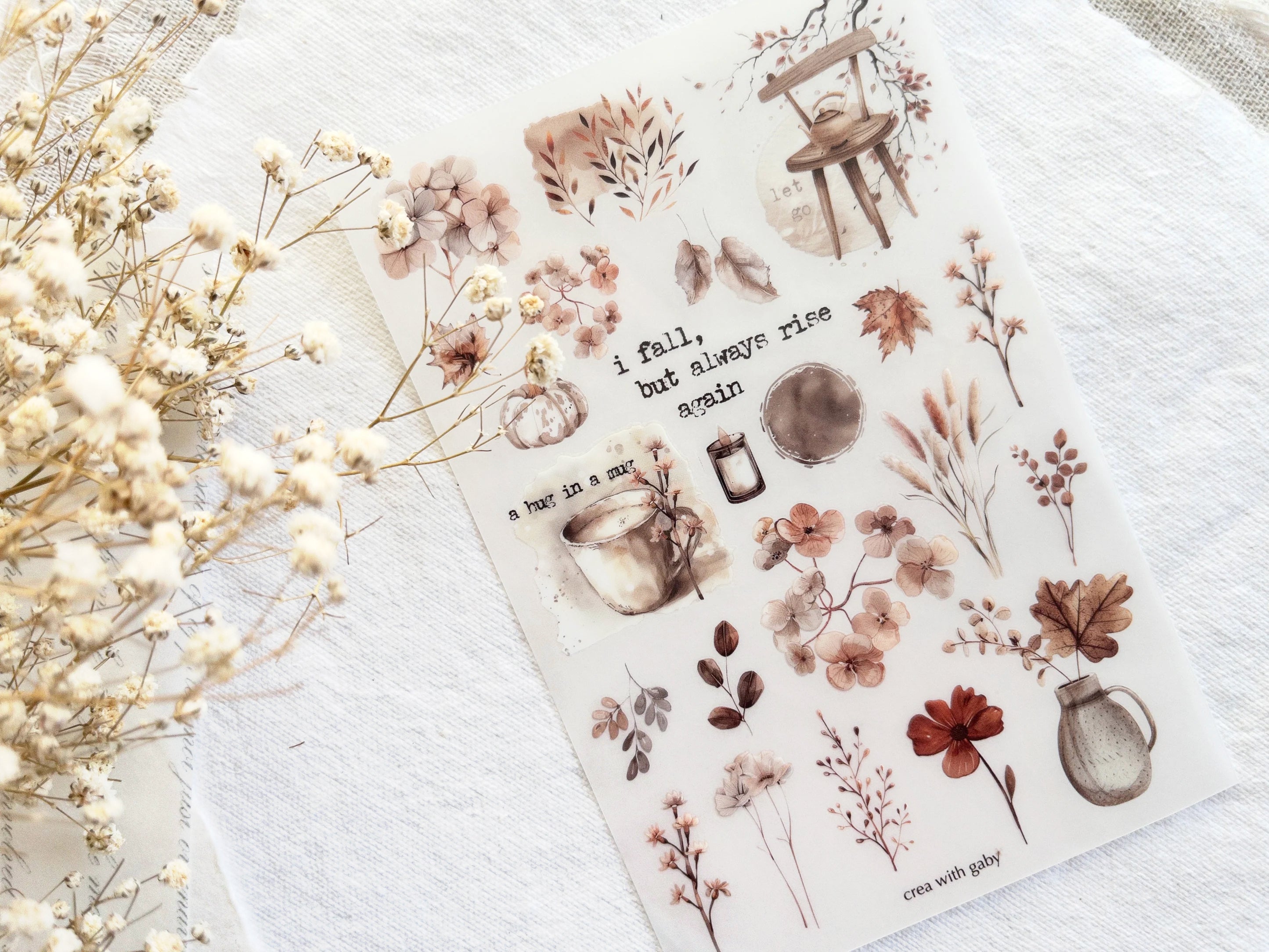 Autumn Deco Rub-On Stickers