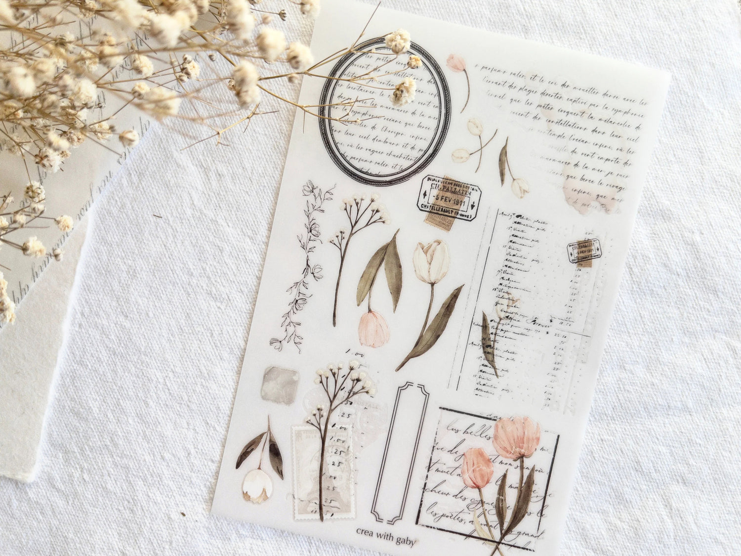 Layering Elements Rub-On Stickers