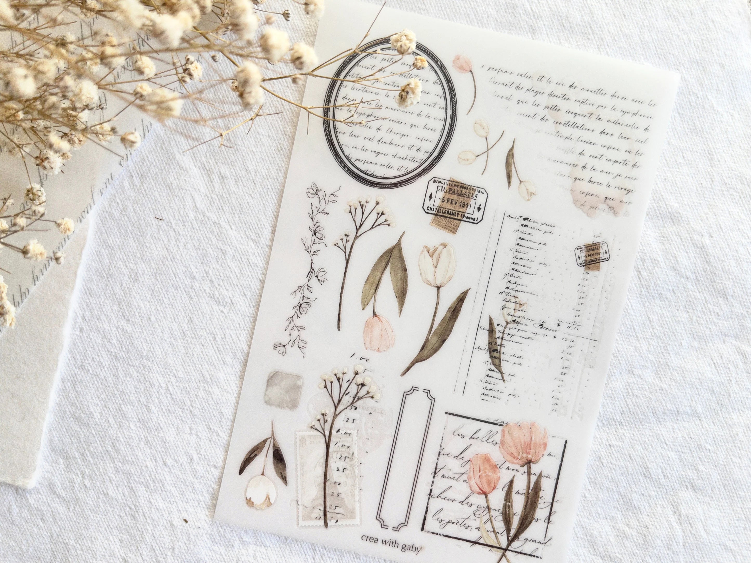Layering Elements Rub-On Stickers