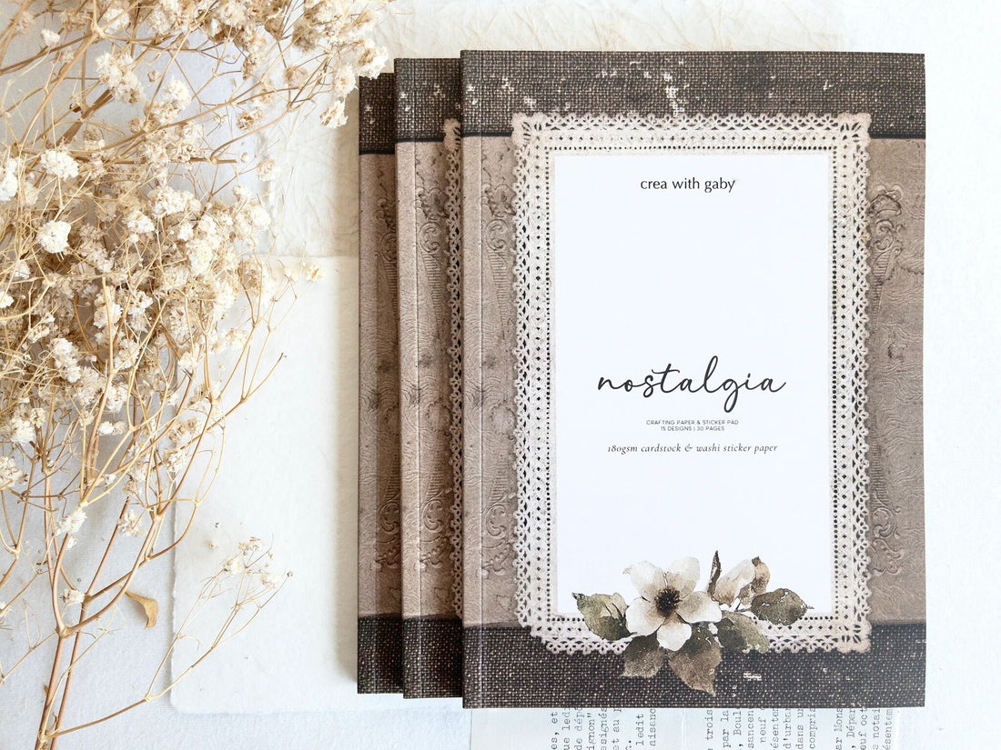 Nostalgia Crafting Paper &amp; Sticker Pad