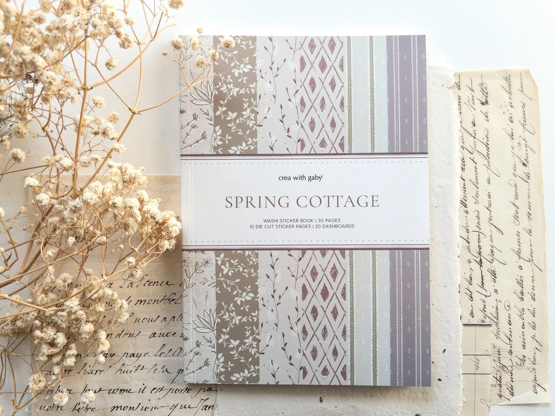 Spring Cottage Washi Sticker Book