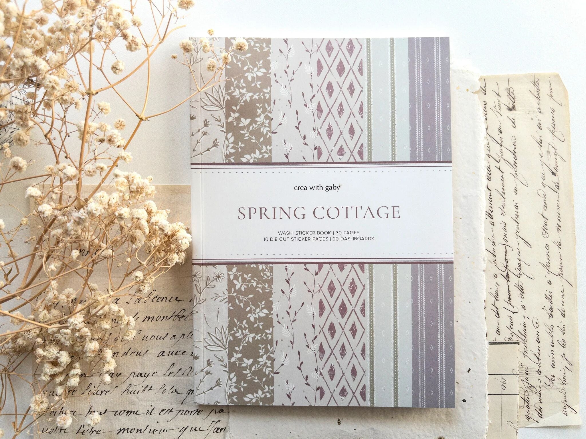Spring Cottage Washi Sticker Book