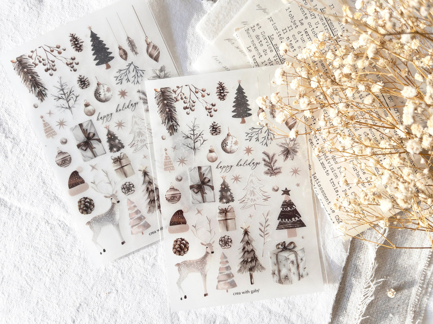 Christmas Selection Rub-On Stickers