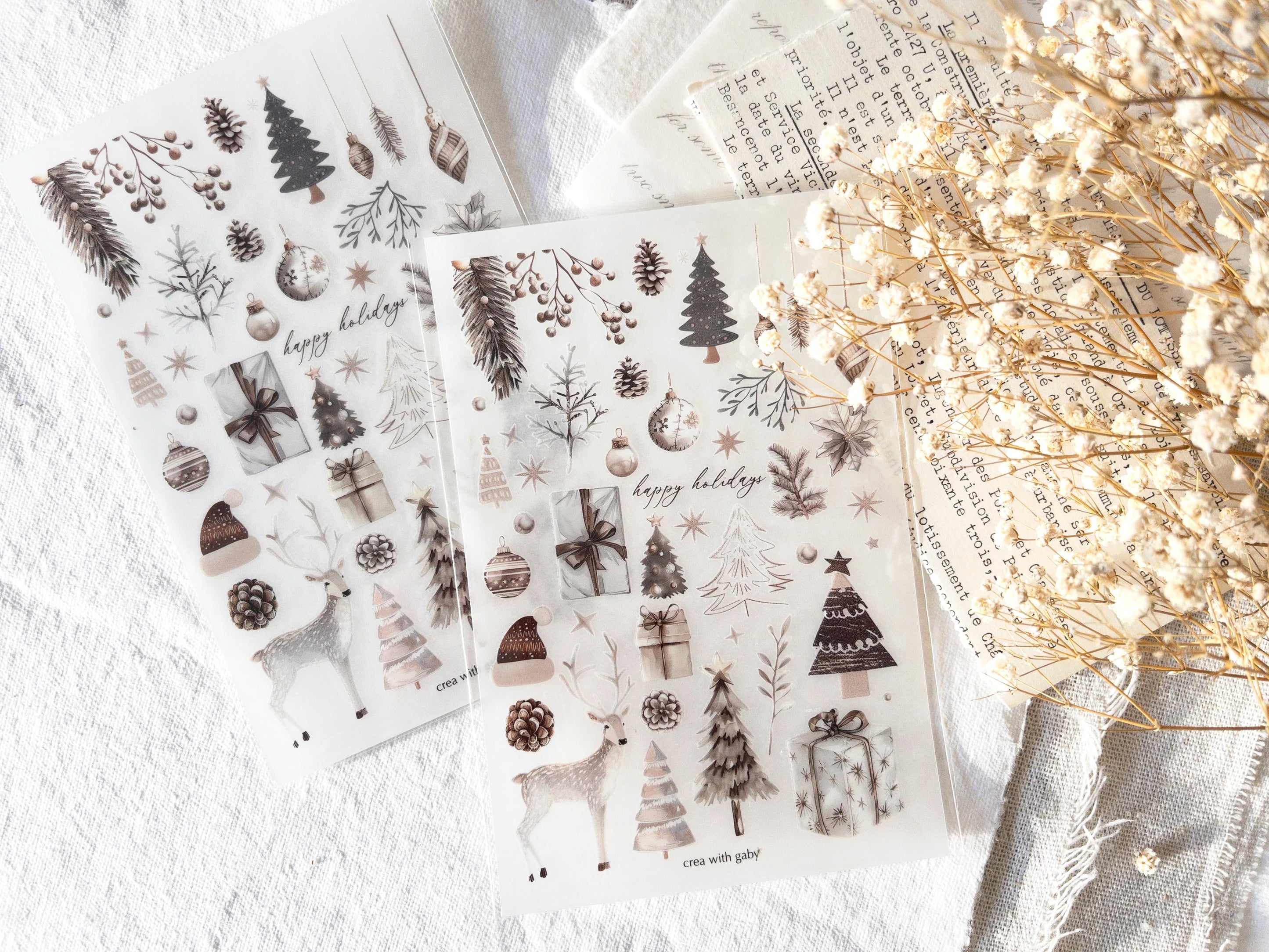 Christmas Selection Rub-On Stickers