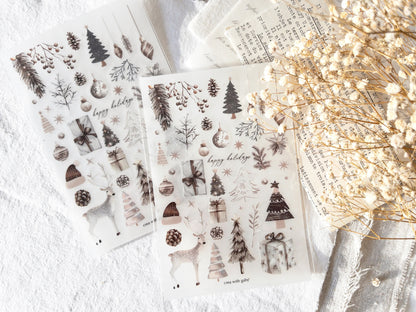 Christmas Selection Rub-On Stickers