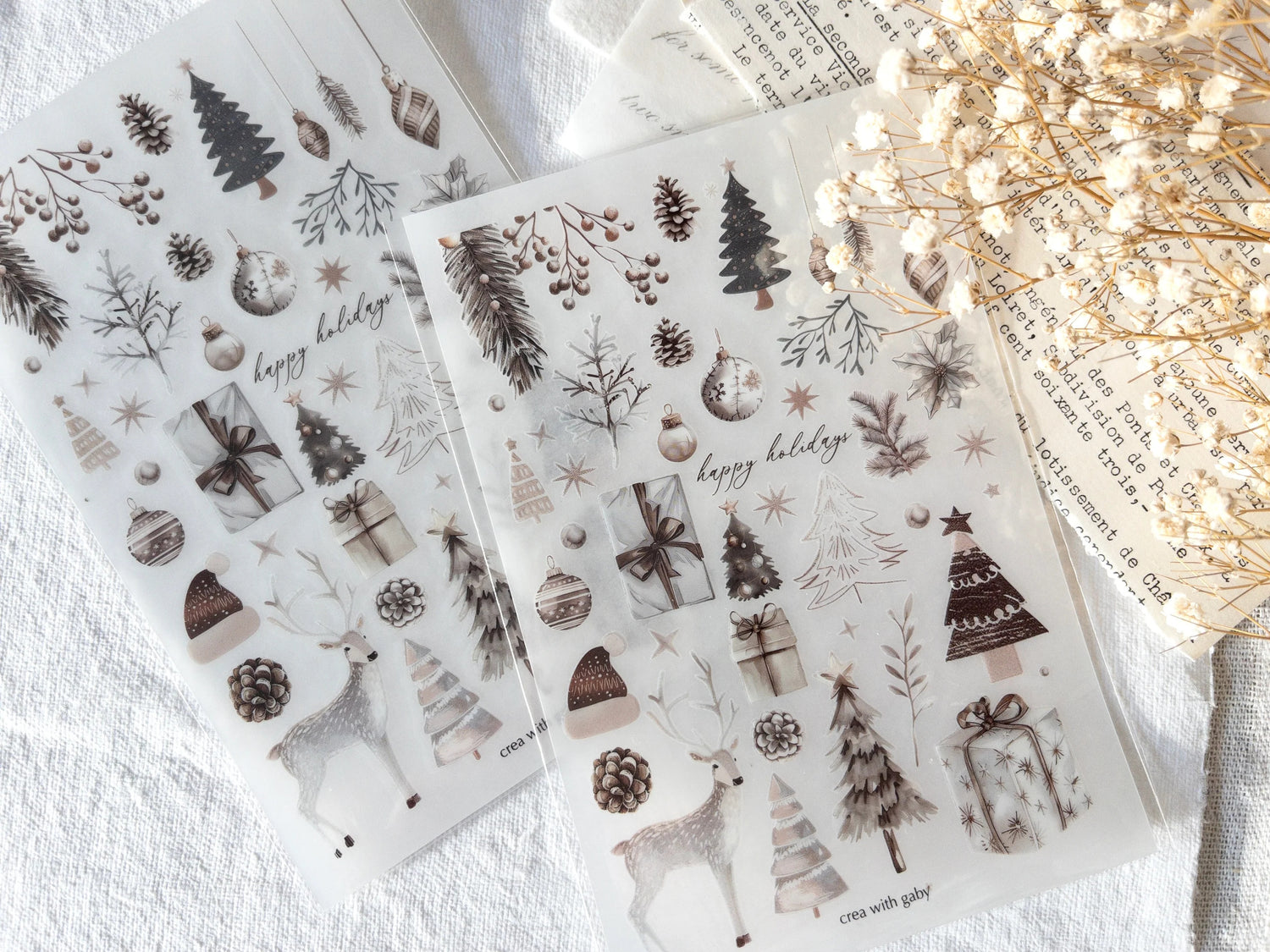 Christmas Selection Rub-On Stickers