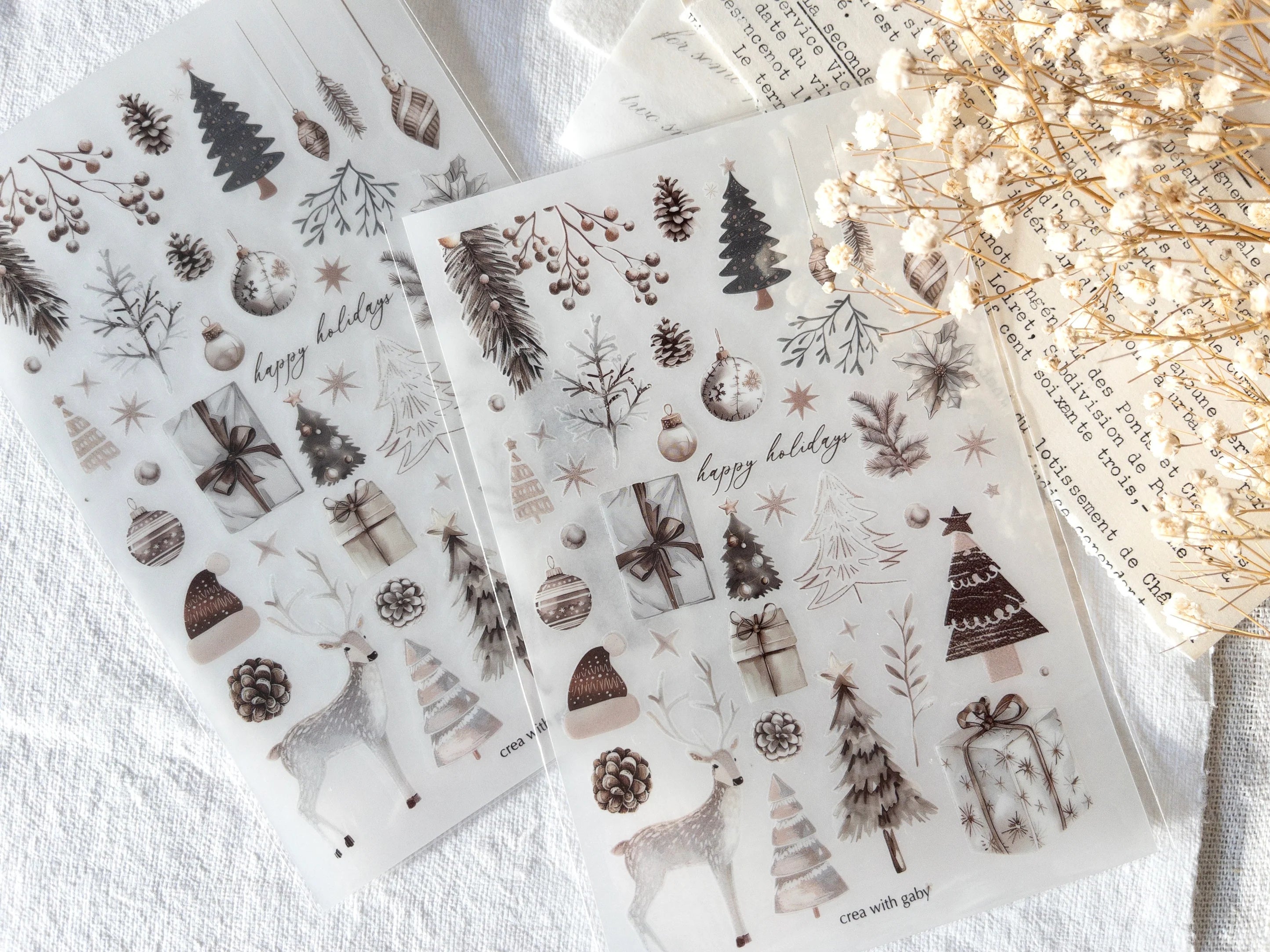 Christmas Selection Rub-On Stickers