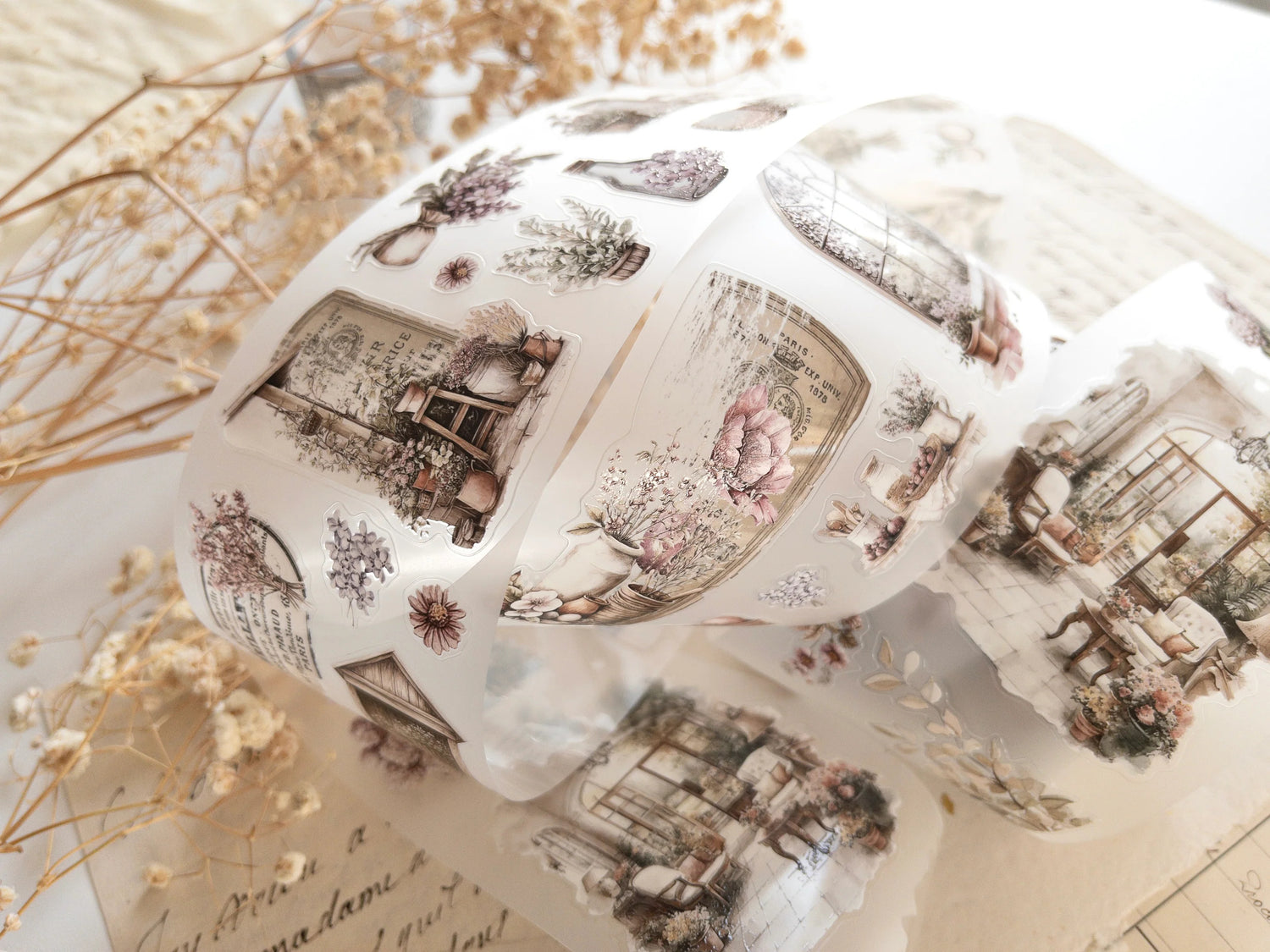 Spring Cottage Pre-Cut PET Tape