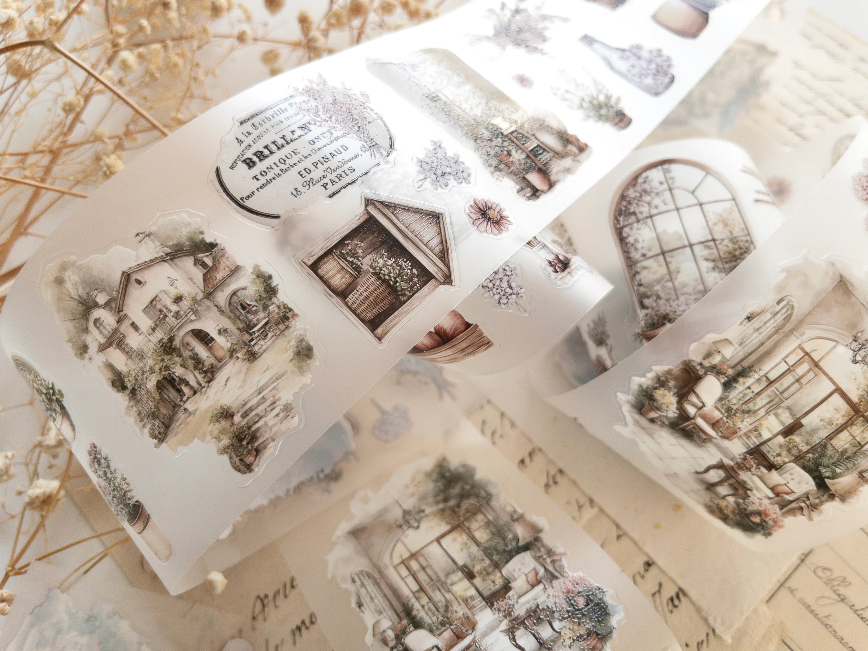 Spring Cottage Pre-Cut PET Tape
